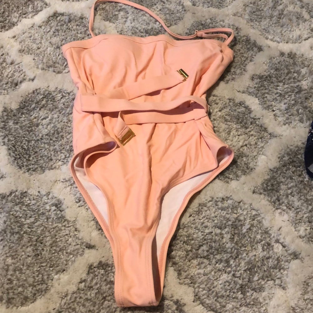 Pink strapless swimsuit S - Picture 1 of 1